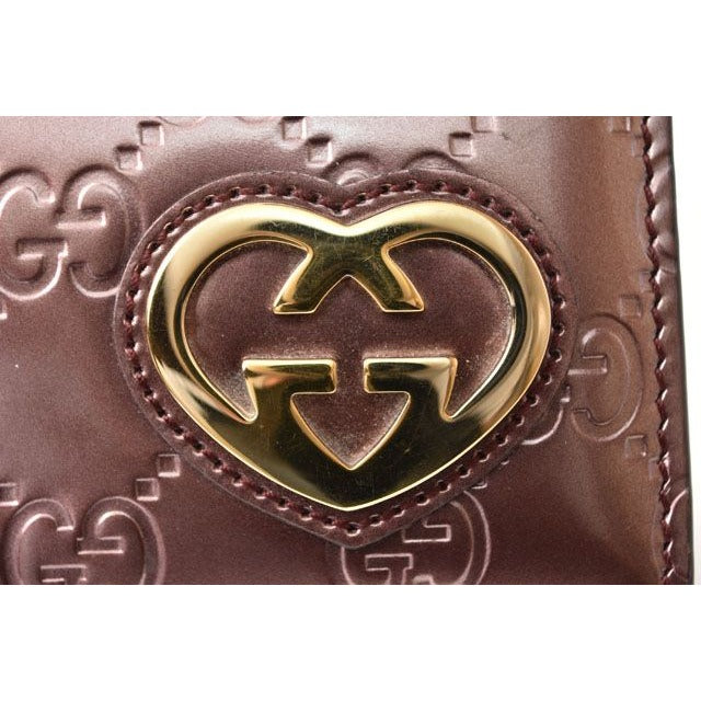 Gucci Wallet Long GG Pattern Heart-shaped Interlocking G Metallic — view 4