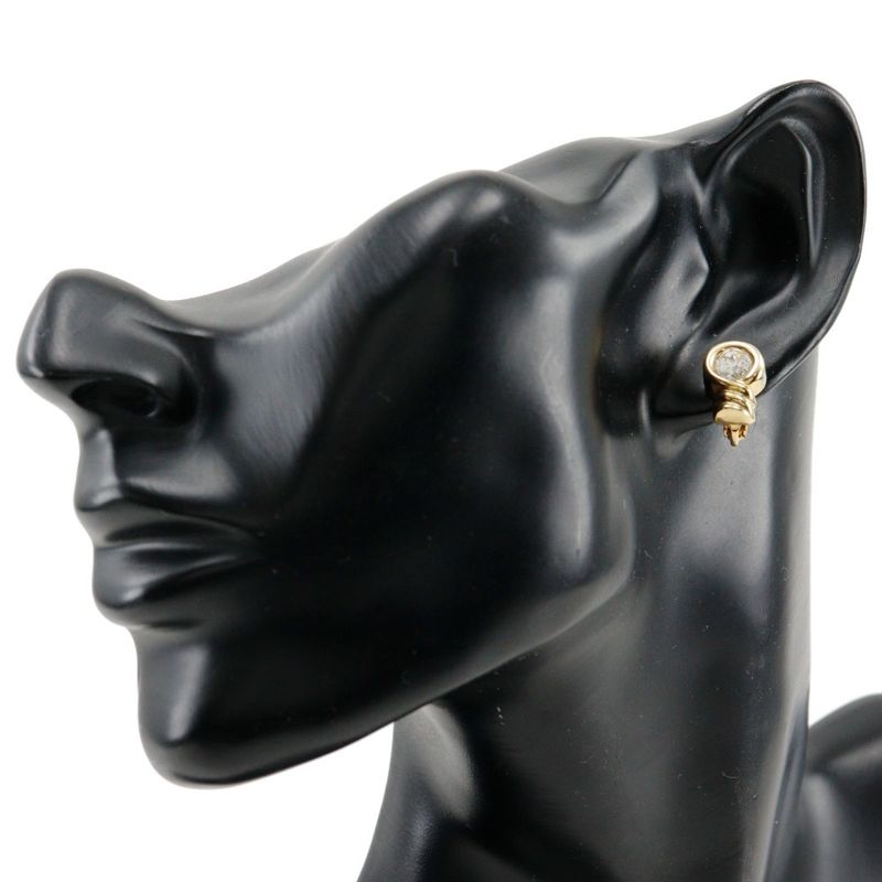 Christian Dior Vintage Gold Plated And Rhinestone 5.4 g Earrings — view 3