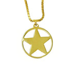 Christian Dior GP Logo Star Necklace Gold Red — view 5