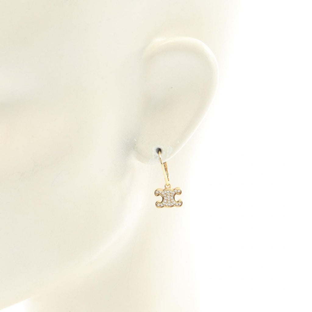 Celine Earrings Triomphe Gold — view 4