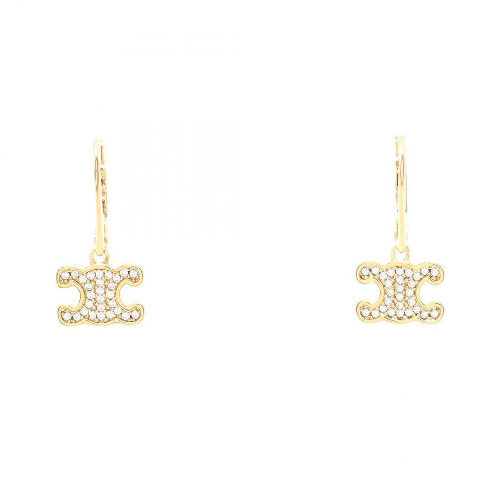 Celine Earrings Triomphe Gold