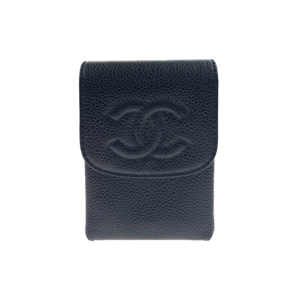 Chanel Caviar Leather Iqos Case Cigarette Black