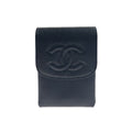 Chanel Caviar Leather Iqos Case Cigarette Black