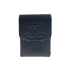 Chanel Caviar Leather Iqos Case Cigarette Black