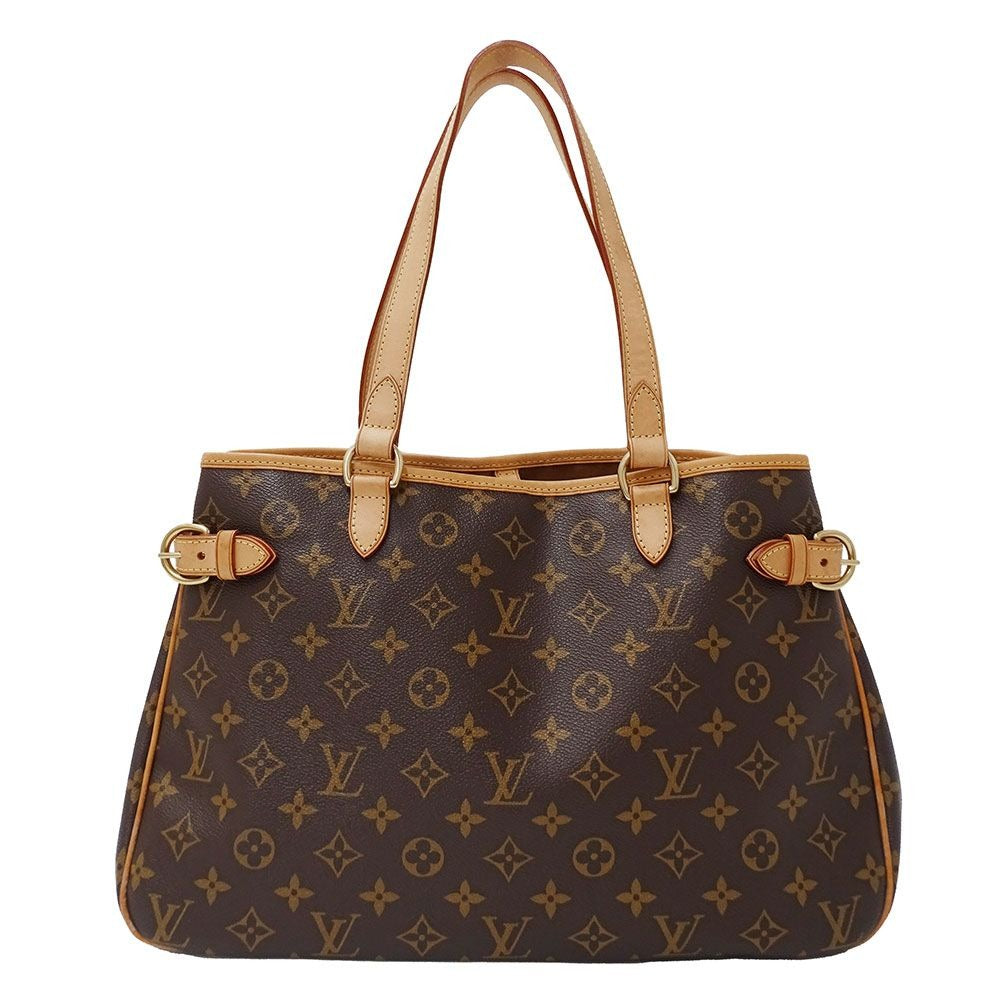 Louis Vuitton Tote Monogram Canvas Batignolles Horizontal Brown Handbag A4