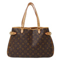 Louis Vuitton Tote Monogram Canvas Batignolles Horizontal Brown Handbag A4