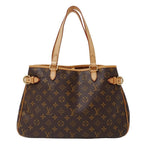 Louis Vuitton Tote Monogram Canvas Batignolles Horizontal Brown Handbag A4