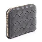 Bottega Veneta Coin Case Intrecciato Black Leather — view 2