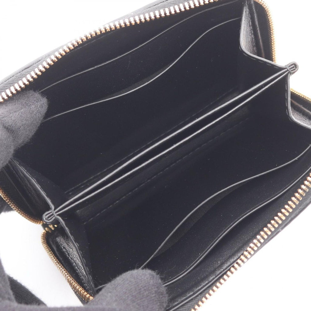 Bottega Veneta Coin Case Intrecciato Black Leather — view 3