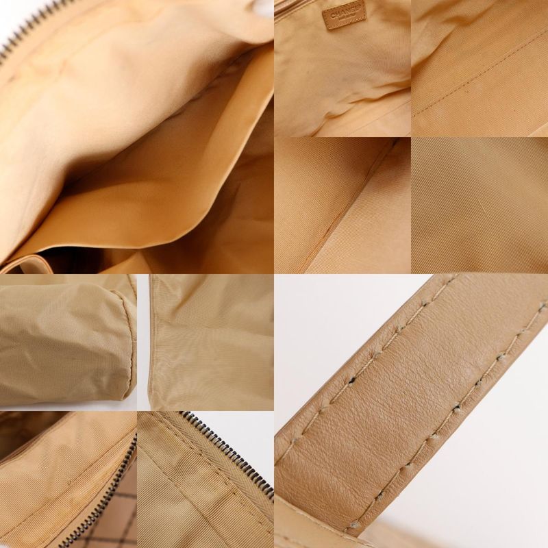 Chanel Wild Stitch Calf Beige Tote Bag — view 8