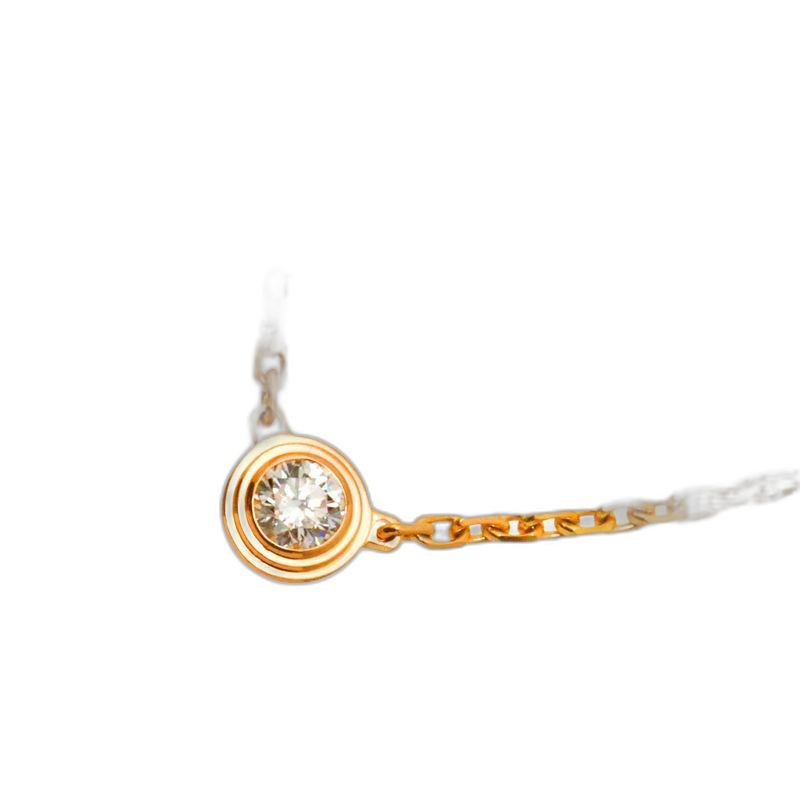 Cartier Dame Diamond Necklace XS 18K PG Pink Gold 750 Diamant