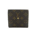 Louis Vuitton Portefeuille Elise Wallet Bifold Coin Purse Monogram Pattern Brown
