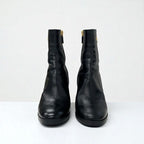 Christian Dior D-town Boots Short Shoes Leather Black Gold Logo — view 3