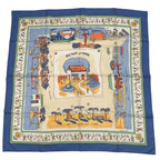 Hermes Scarf Carre 90 RE Tour a la Terre Return Blue Box — view 2