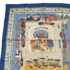 Hermes Scarf Carre 90 RE Tour a la Terre Return Blue Box — view 3