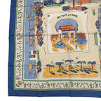 Hermes Scarf Carre 90 RE Tour a la Terre Return Blue Box — view 5