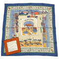 Hermes Scarf Carre 90 RE Tour a la Terre Return Blue Box