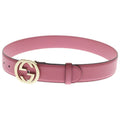 Gucci Interlocking Leather Belt Pink Gold
