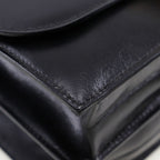 Hermes Chianti One Shoulder Vintage Box Calf Black Gold Hardware Women — view 4