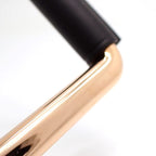 Hermes Equestre GM Necklace PG Pink Gold Black Leather Same As Box — view 8
