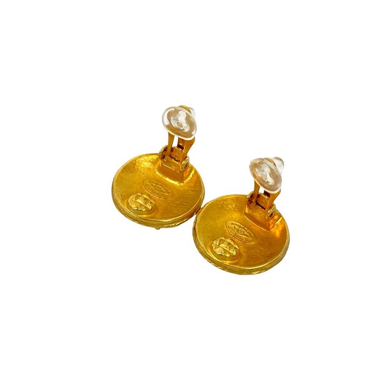 Chanel Coco Mark Motif Earrings Ear Cuff Accessories Small 94A — view 7
