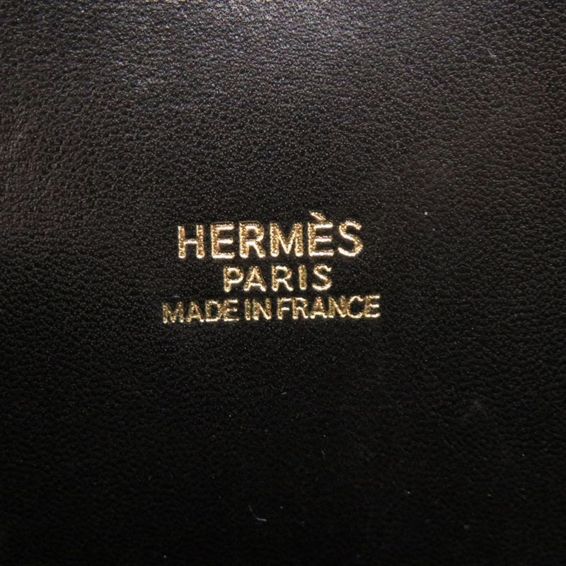 Hermes Bolide 35 Box Calf Black Gold Hardware Handbag 1657 — view 9