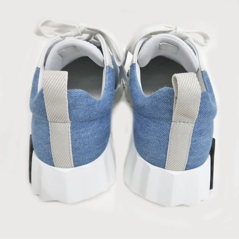 Hermes Bouncing Sneakers Size 38.5 Blue White Apparel — view 7