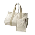 Hermes Cannes MM Canvas Tote with Pouch