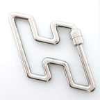Hermes Key Ring Holder H Logo Silver Accessories Small Items — view 2