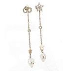 Dior CD Logo Star Earrings Metal