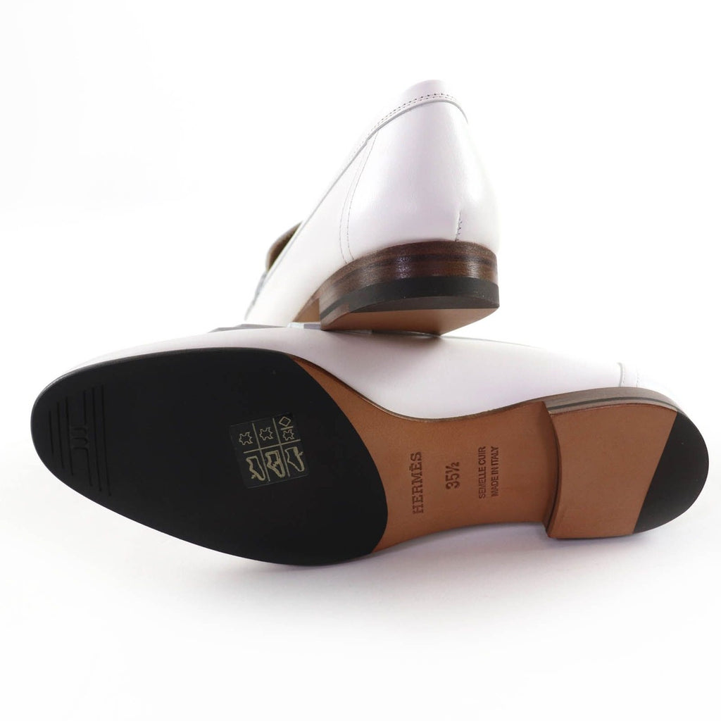 Hermes Moccasins Paris Royale Silver Buckle with Fringe Leather Belt — view 7