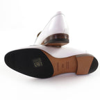 Hermes Moccasins Paris Royale Silver Buckle with Fringe Leather Belt — view 7