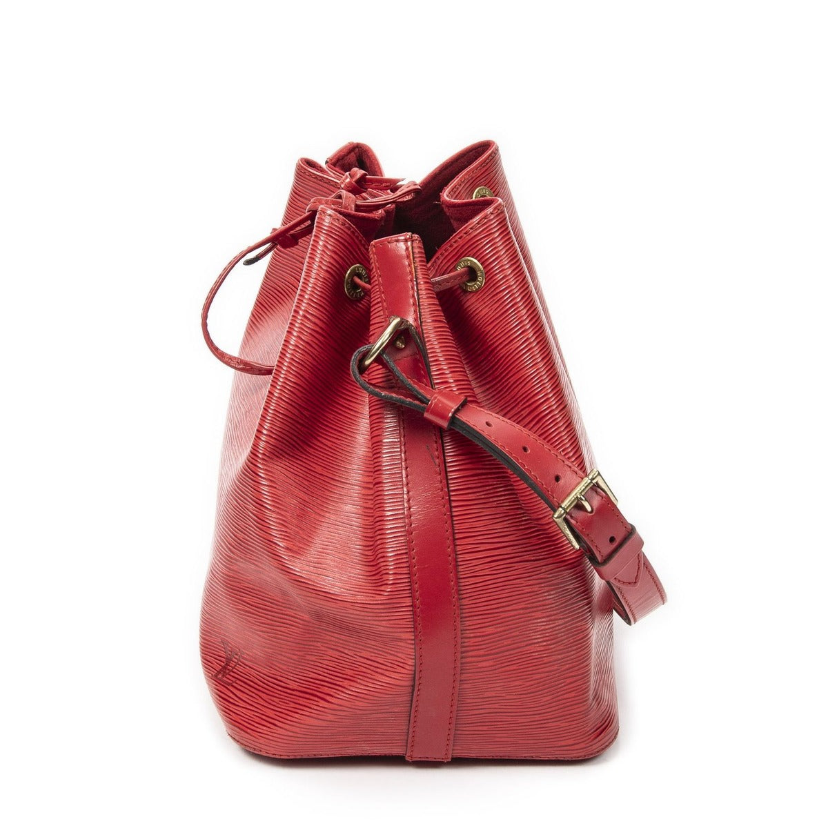 Louis Vuitton Noe Red Epi Handbag — view 3