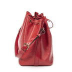 Louis Vuitton Noe Red Epi Handbag — view 4