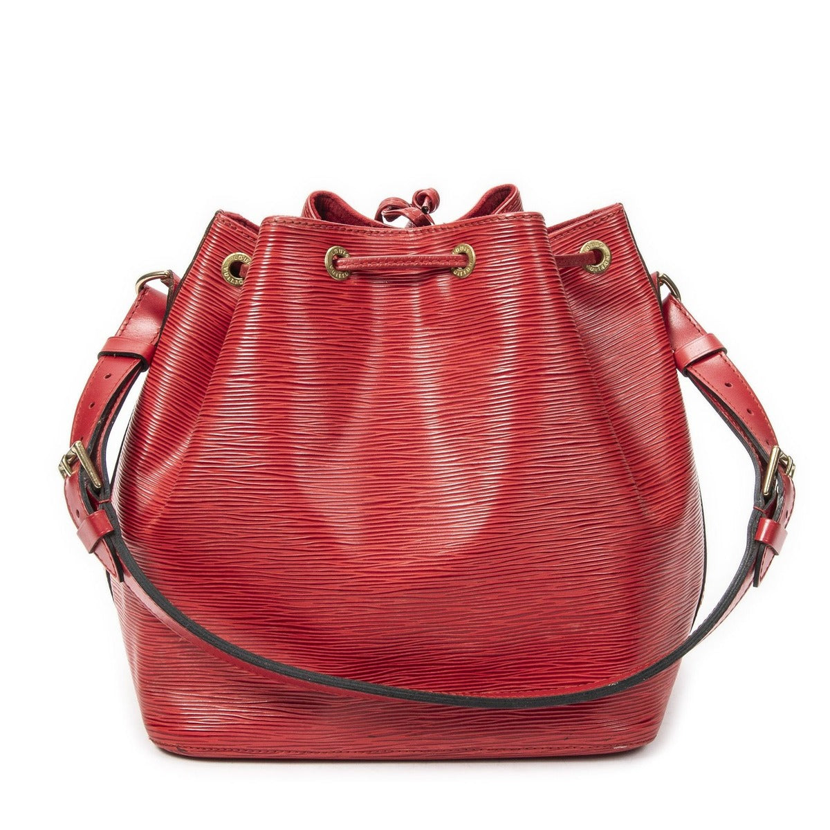Louis Vuitton Noe Red Epi Handbag — view 5