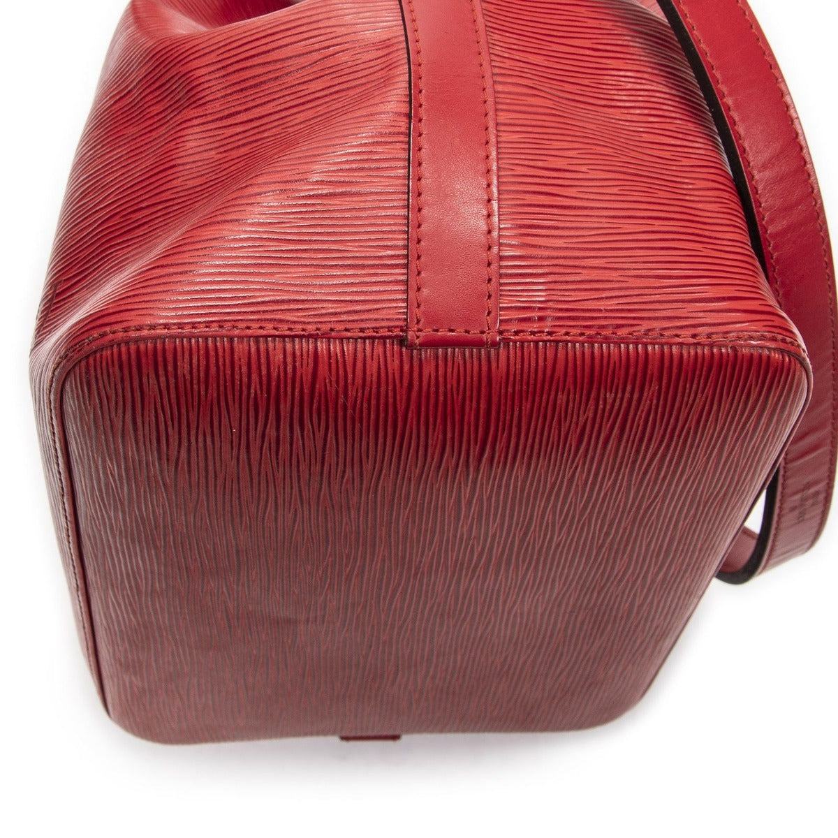 Louis Vuitton Noe Red Epi Handbag — view 7