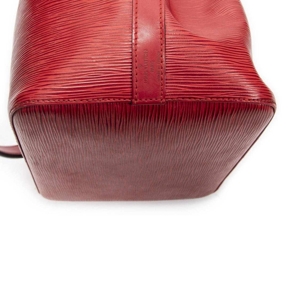 Louis Vuitton Noe Red Epi Handbag — view 8