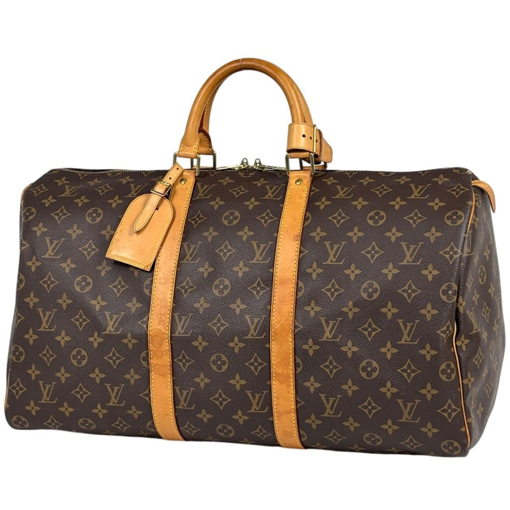 Louis Vuitton Keepall 50 Boston Bag Monogram Brown