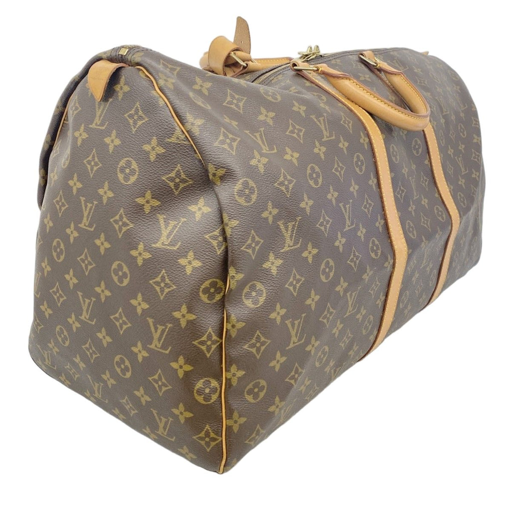 Louis Vuitton Boston Bag Monogram Keepall 60 Brown — view 2