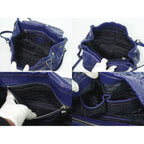 Prada Nappa Leather Shoulder Bag Navy — view 8