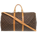 Louis Vuitton Keepall Bandouliere 55 Monogram Boston Bag