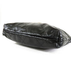 Chanel 22 Small Black Gold Shiny Calfskin Shoulder Bag — view 3