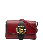 Gucci GG Marmont Ally Crossbody Bag Red Black Leather — view 2