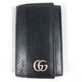 Gucci Key Case GG Logo Leather Black