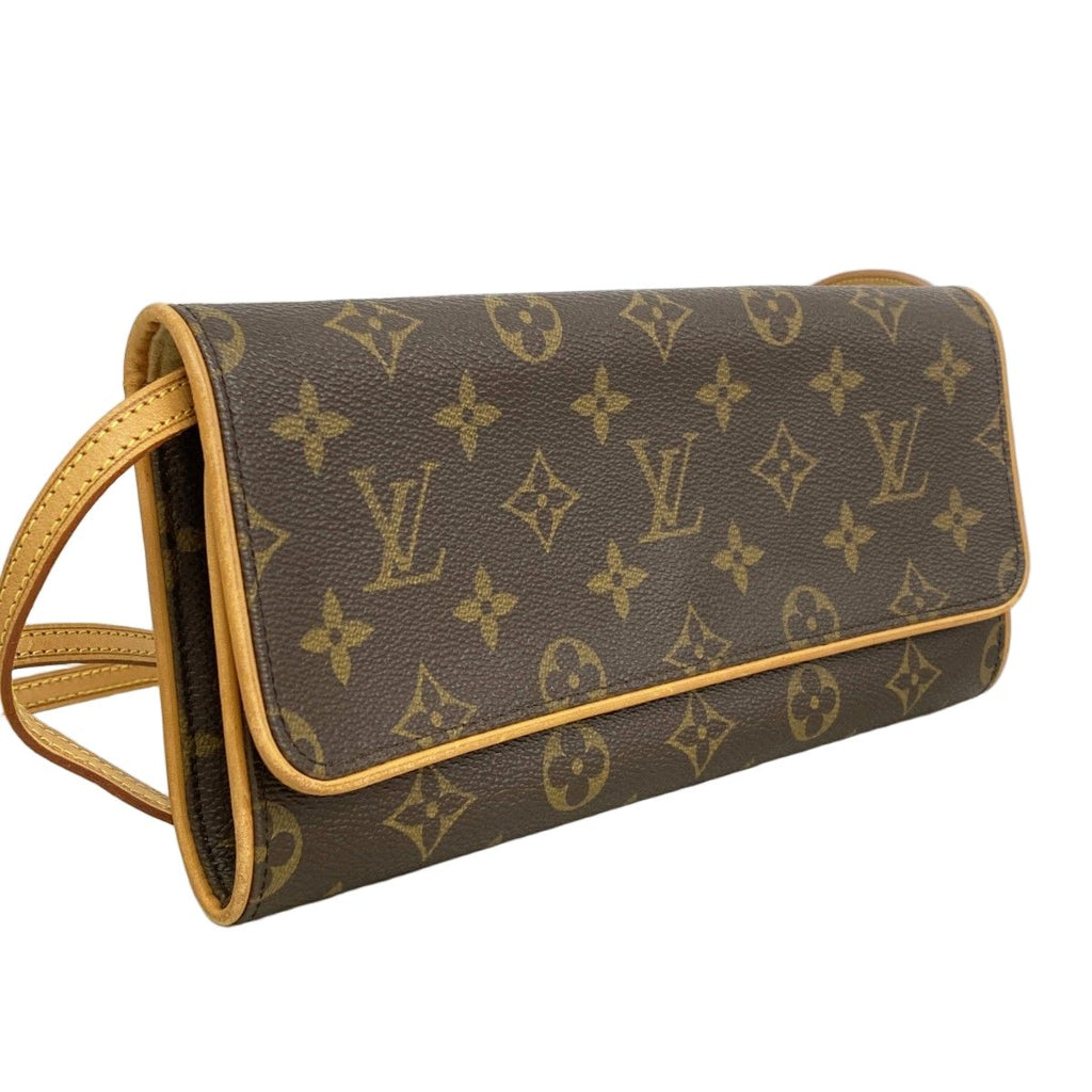 Louis Vuitton Shoulder Bag Monogram Pochette Twin GM Brown — view 2