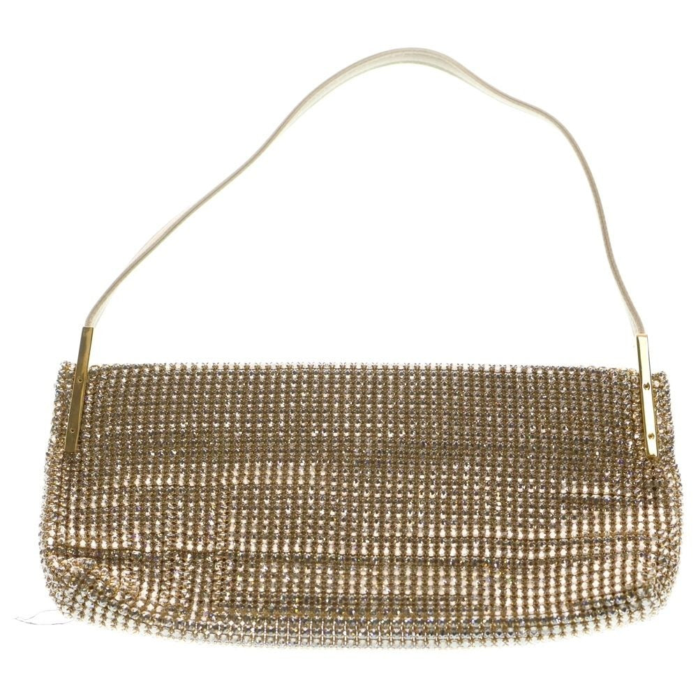 Saint Laurent Paris Suzanne Pave Crystal Satin Leather Shoulder Bag Top Handle