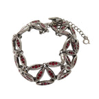 Dior Bracelet Metal Stones Gunmetal Accessories 1518 — view 2