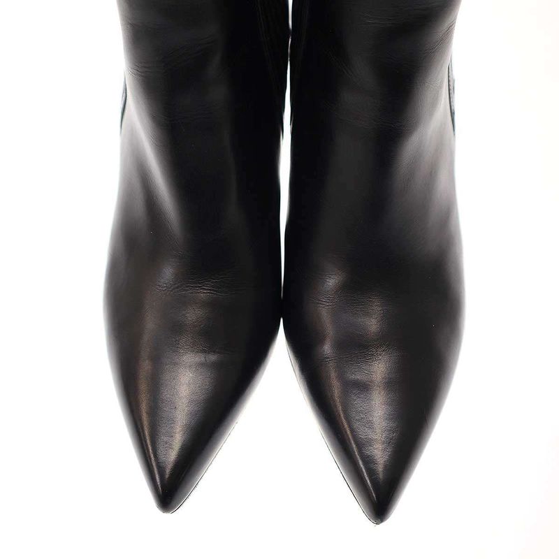 Celine Chelsea Cropped Boots Booties C Black 39.5 — view 8