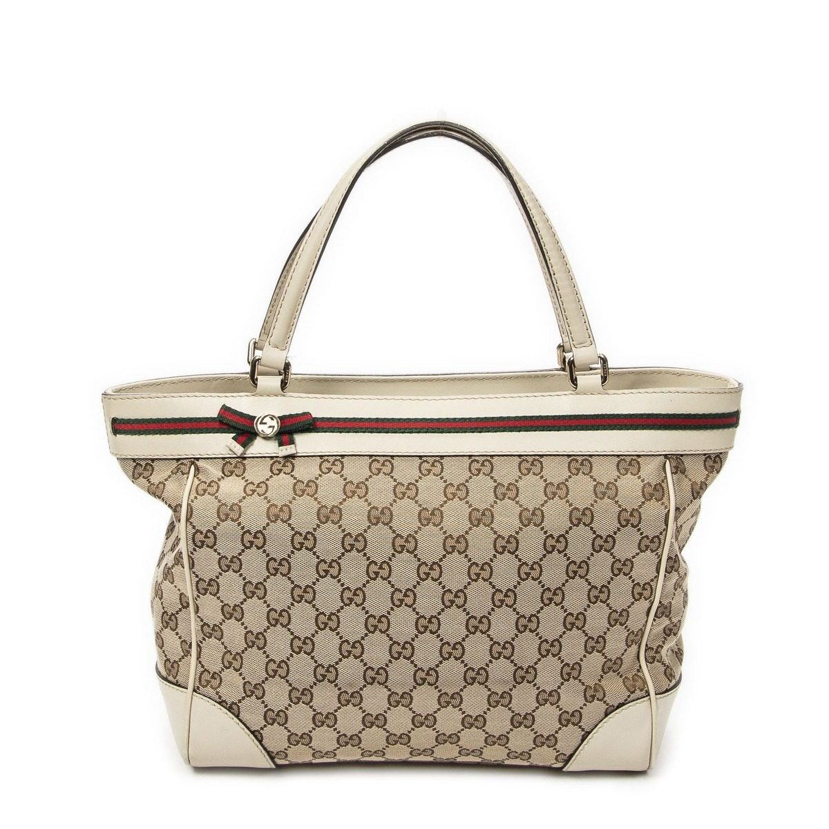 Gucci Mayfairt Beige GG Canvas Shoulder Bag