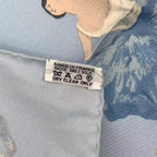 Hermes Carre 90 la Dance Ballet Dancer Ballerina Scarf Silk Blue — view 2
